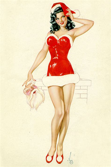 a little more naughty than nice 31 classic christmas pin ups to add some spice if it s hip