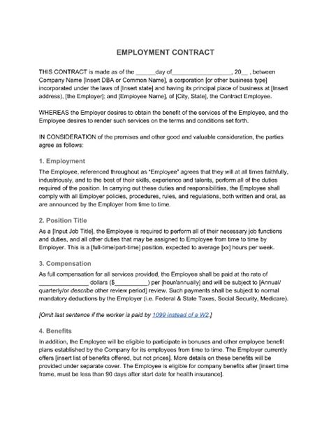 Employment Contract—definition And What To Include