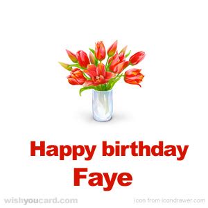 happy birthday faye   cards
