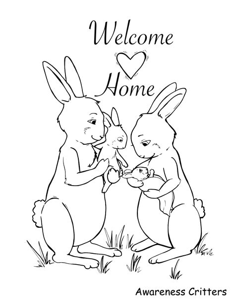 awareness critters  home coloring page etsy