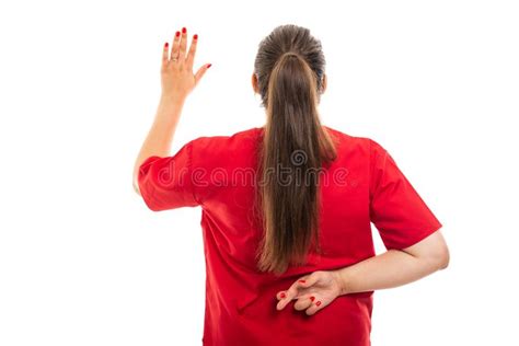 back view of female doctor cheating stock image image of holding health 78311829