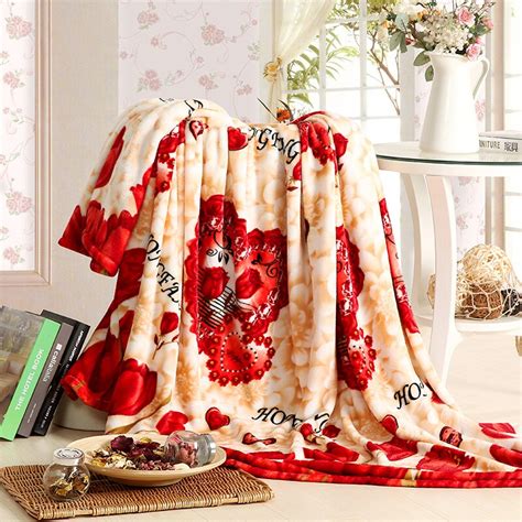 Tulip Blanket 120x200cm High Density Super Soft Flannel Sofa Bed Bed