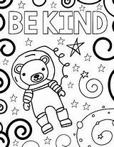 Coloring Pages Kindness Space Outer Wonder Choose Board sketch template