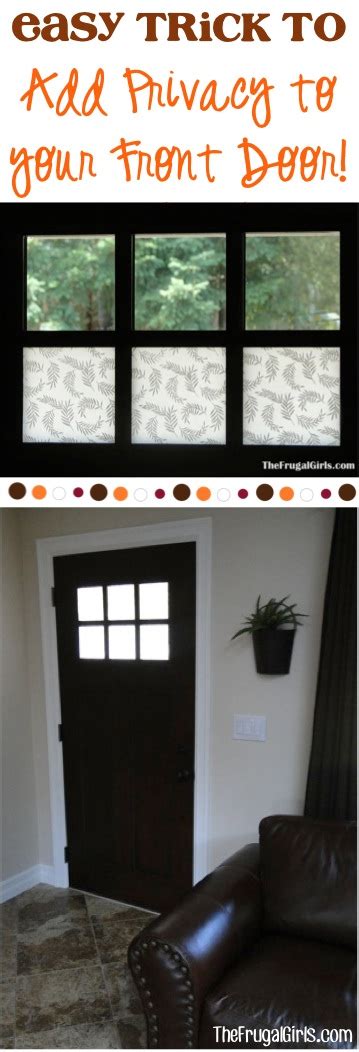 diy front door privacy ideas  scrapbook paper  frugal girls