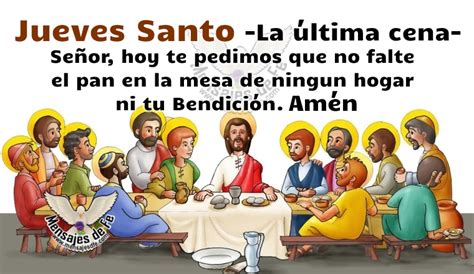 Oración Para El Jueves Santo Mensajes De Fe