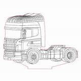 Scania Kleurplaten Vrachtwagen Vrachtwagens Cnc 3bee sketch template