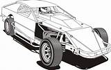 Coloring Dirt Track Pages Racing Modified Imca Mod Trending Days Last sketch template