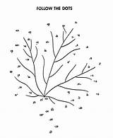 Dot Dots Connect Activity Coloring Pages Leaf Arbor Fall Maple Kids Canadian Tree Honkingdonkey Holiday Sheet Activities Trees Dotted Sheets sketch template