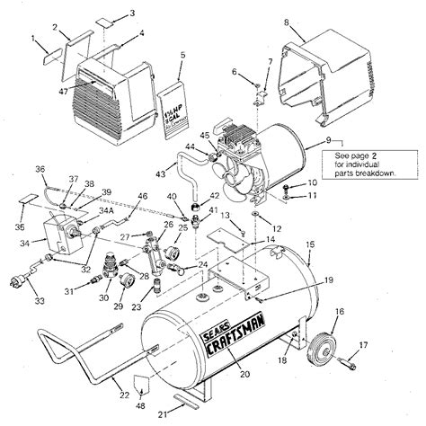 craftsman oilless air compressor parts model  sears partsdirect