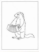 Marmot Coloring Animals Pages sketch template
