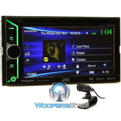 kw vbt jvc double din  dash  touchscreen stereo receiver  bluetooth  siriusxm ready