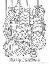 Ornament Christmas Drawing Paintingvalley Coloring Pages sketch template