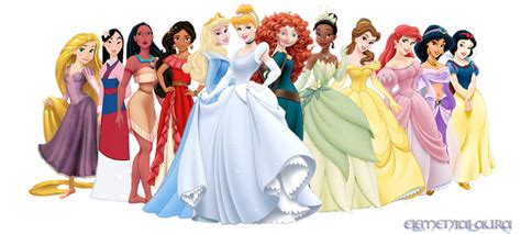 Disney Princesses With Elena Disney Princess Fan Art