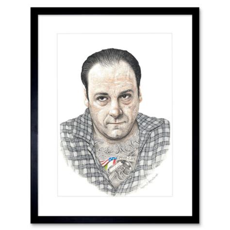 Wayne Maguire Tattooed Tony Soprano Inked Ikon Framed Wall Art Print