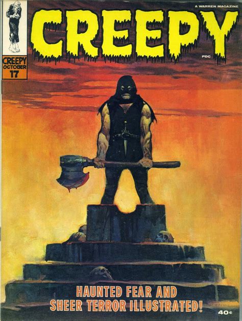 Cap N S Comics Creepy 17 Cover By Frank Frazetta