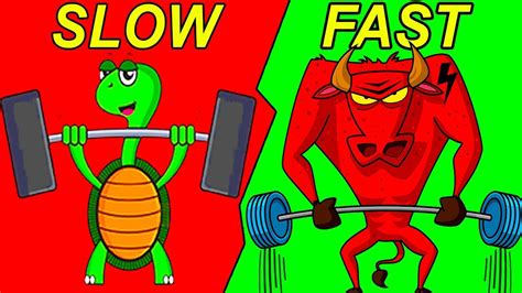 slow reps  fast reps   gains