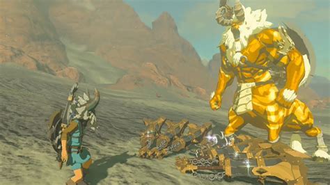We Give A Gold Lynel His Weapons Back Zelda Breath Of