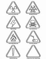 Warning Safety Señales Peligro Viales sketch template