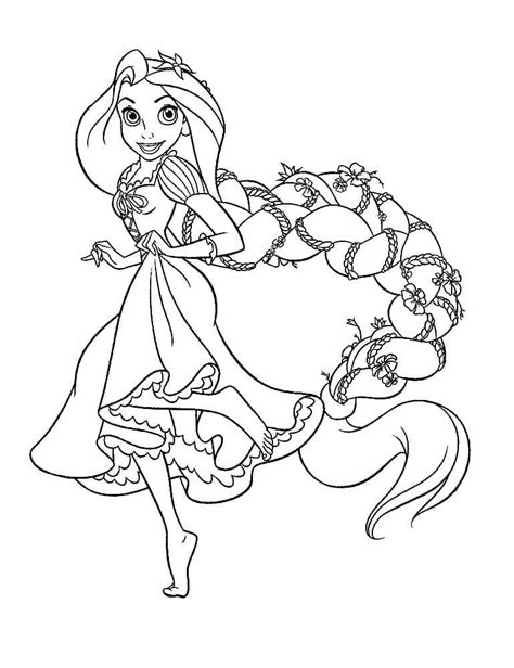 disney princess rapunzel coloring page  print  color