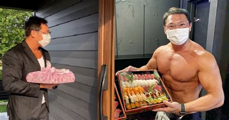 Sushi Delivered By Bodybuilders In Japan