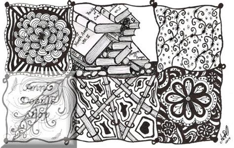 instant  zentangle inspired coloring page coloring pages