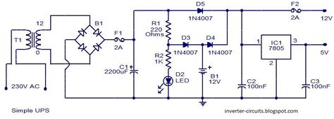 circuits diagram simple ups