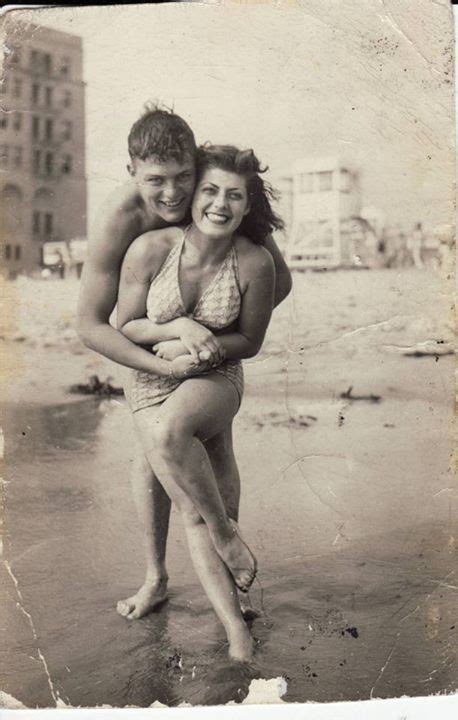 vintage photo couple on the beach couples vintage