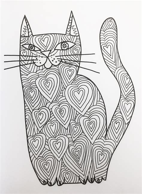 ideas  cat adult coloring book home inspiration