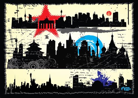 grunge city graphics vector art graphics freevectorcom