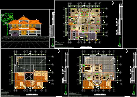 house plan dwg plan  autocad designs cad