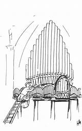 Organ Pipe Kerkorgel Orgel Zoeken Organist sketch template