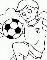 Coloring Soccer Pages Printable Sport Kids Library Clipart sketch template