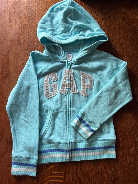 gap girls pale blue hoodie age   years hight approx cm  ebay