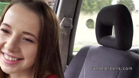 cute teen hitchhiker sucks cock in car xvideos