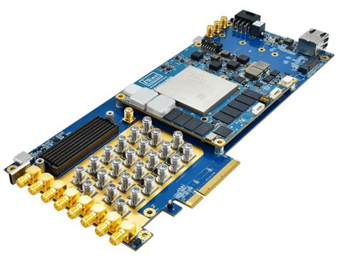 adc dac pcie card powered  rfsoc iwave systems