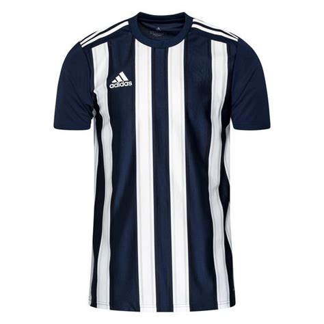 adidas voetbalshirt striped  navywit wwwunisportstorenl