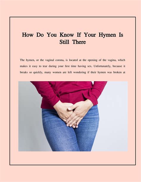 how do you tell if your hymen is still present by oombler issuu