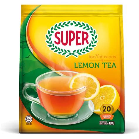 super lemon tea tea infusion drink    sachets  fmcgmy