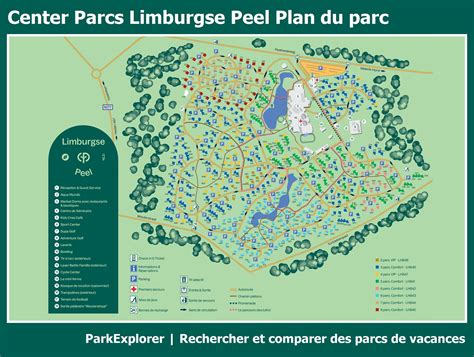 le plan de center parcs limburgse peel parkexplorer