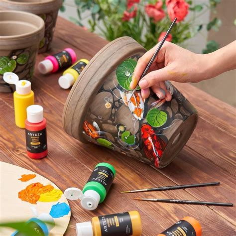 outdoor acrylic paint oz bottles set   outdoor acrylic paint