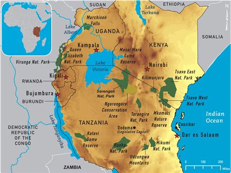 map  east africa showing historical sites map  africa