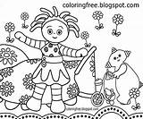 Pages Upsy Pakka Igglepiggle sketch template