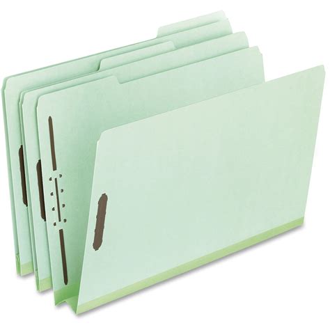 pendaflex pressboard folders  fastener green  box quantity