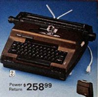 sears typewriter model serial number