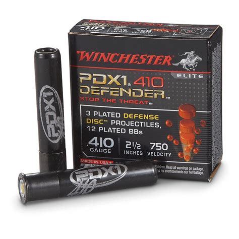 winchester pdx  gauge   shells  defense discs  rounds   gauge