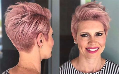short haircuts pink 2017 fashion and women