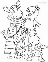 Backyardigans Coloring Pages Print Printable Cool2bkids Kids sketch template