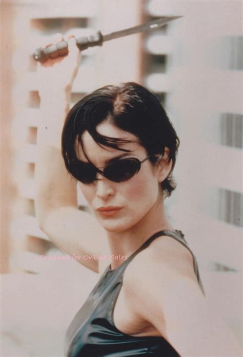 Carrie Anne Moss Trinity The Matrix 4x6 Photo Etsy