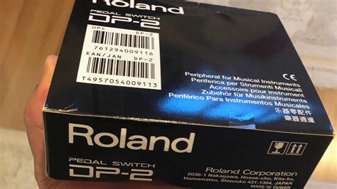 roland dp  damper pedal unboxing youtube