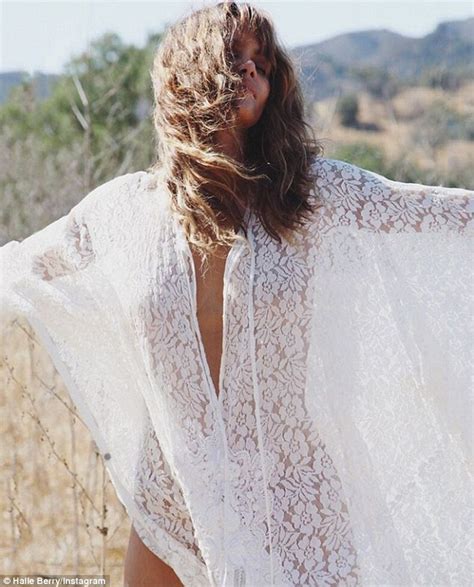 halle berry celebrates birthday on instagram in see through lace cloak daily mail online
